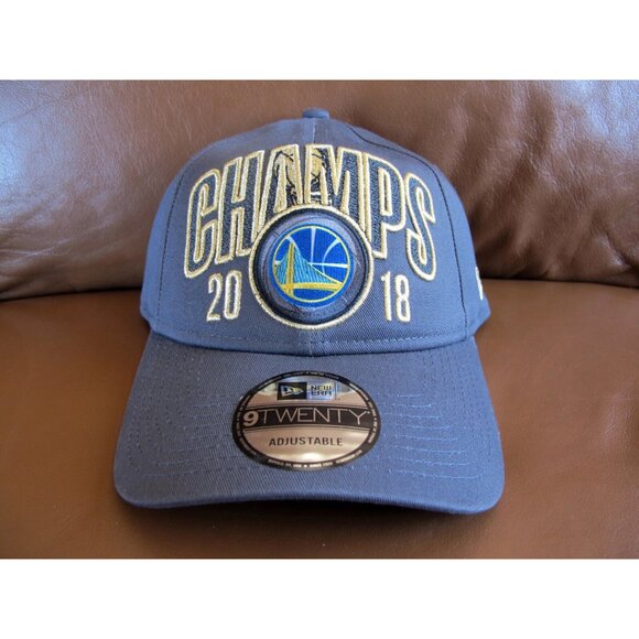Golden State Warriors 2018 Champs New Era 9TWENTY Strapback Cap Hat _ champions - Picture 2 of 7